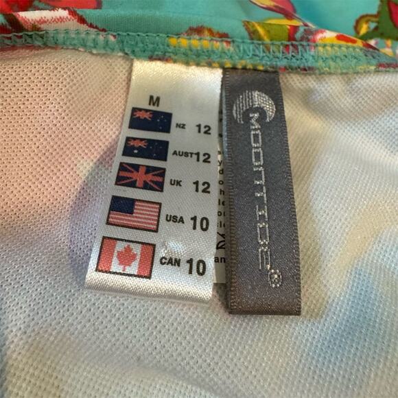 Moontide Babydoll Sweetheart Floral One-Piece Swimsuit Hibiscus Tropical Beach - Picture 6 of 9